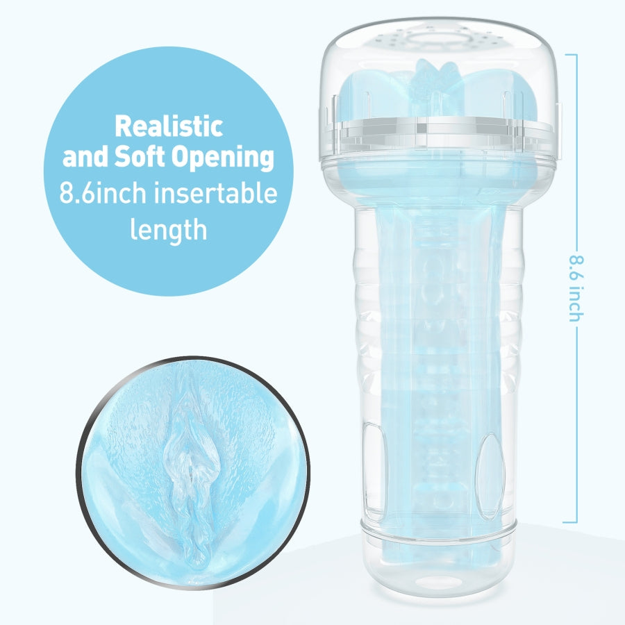 Tracy's Dog Masturbator Stroker Crystal Cup - Blue