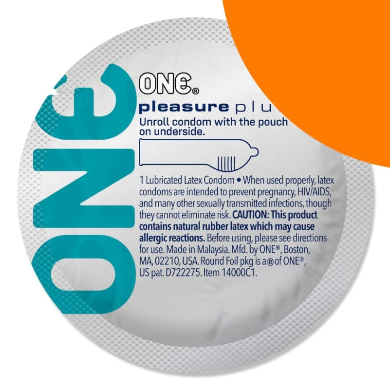 ONE Pleasure Plus Condoms - Bulk Each