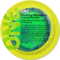 ONE Glowing Pleasures Condoms - Bulk Each