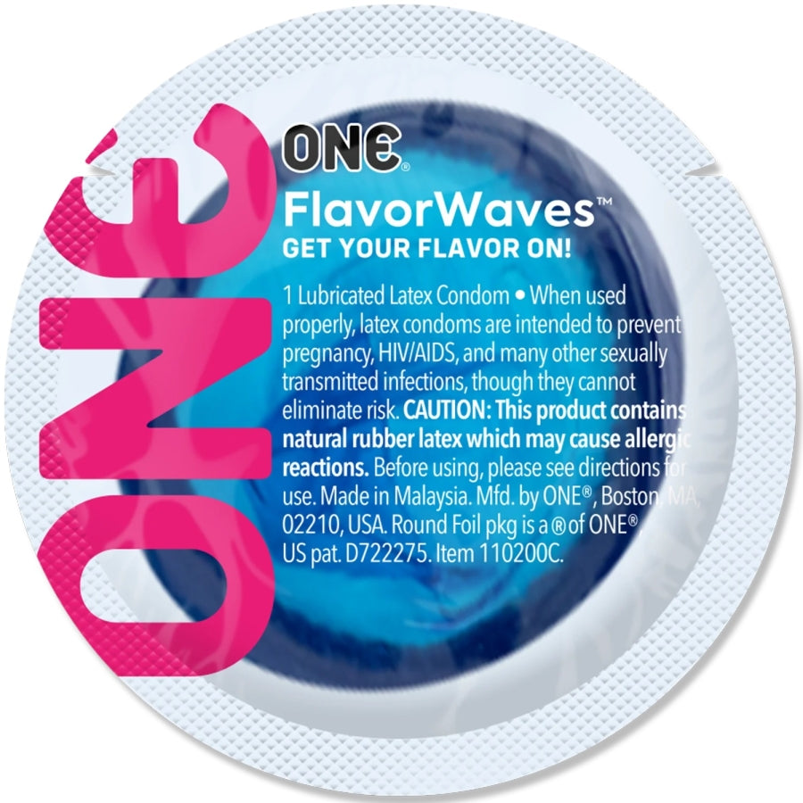 ONE FlavorWaves Condoms - Bowl of 100