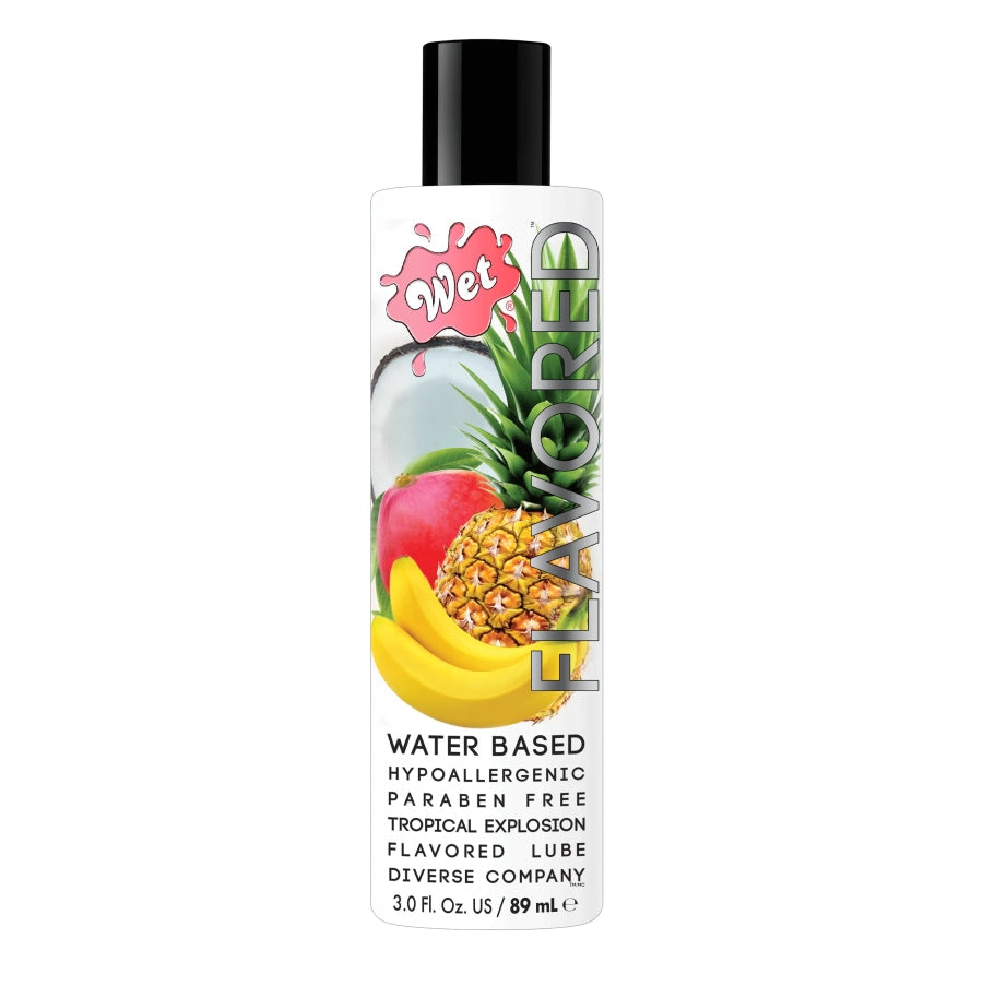 Wet Water Based Flavored Lubricant - 3.0 Fl.oz/89mL