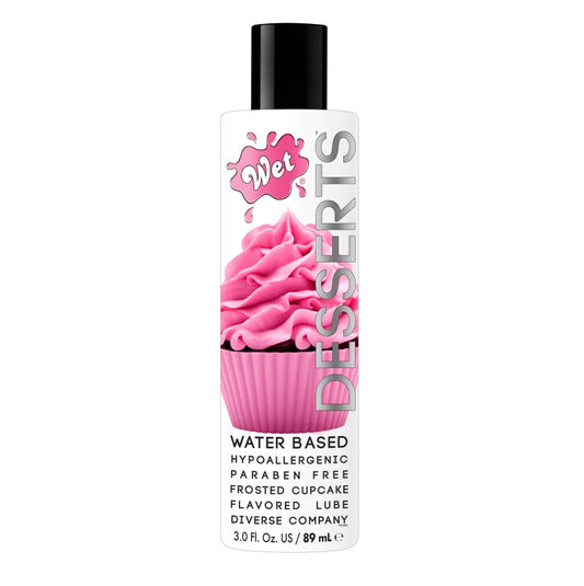 Wet Desserts Frosted Cupcake Edible Lubricant - 3.0 Fl.oz/89mL