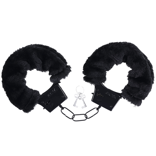 Merci Fluff Cuffs - Black