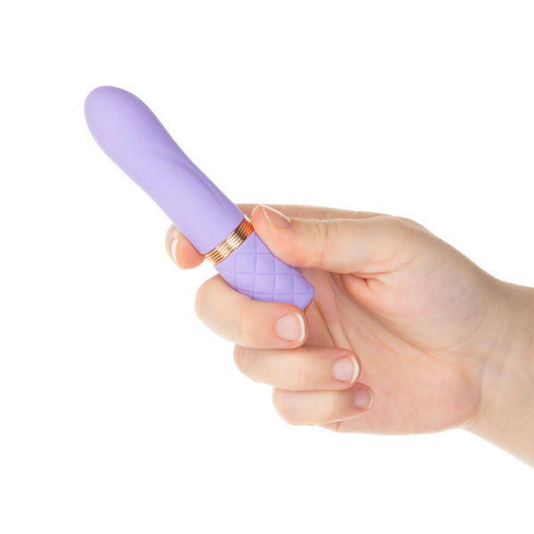 Pillow Talk Flirty Luxurious Rechargeable Mini Massager - Purple - Thorn & Feather