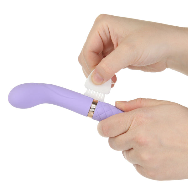 Pillow Talk Racy Luxurious Rechargeable Mini Massager - Purple - Thorn & Feather