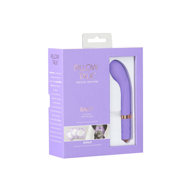 Pillow Talk Racy Luxurious Rechargeable Mini Massager - Purple - Thorn & Feather