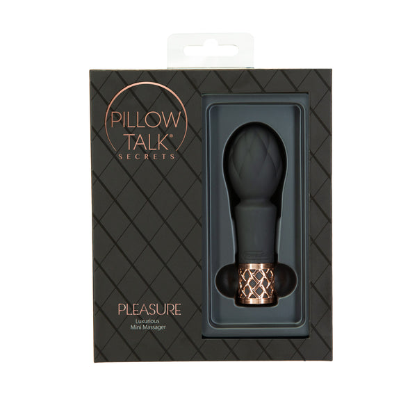 Pillow Talk Secrets Pleasure Clitoral Vibrator Wand - Black - Thorn & Feather