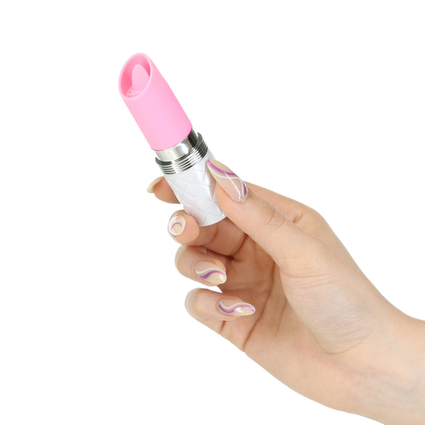 Pillow Talk Lusty Luxurious Flickering Massager - Pink - Thorn & Feather