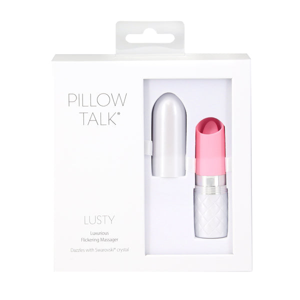 Pillow Talk Lusty Luxurious Flickering Massager - Pink - Thorn & Feather