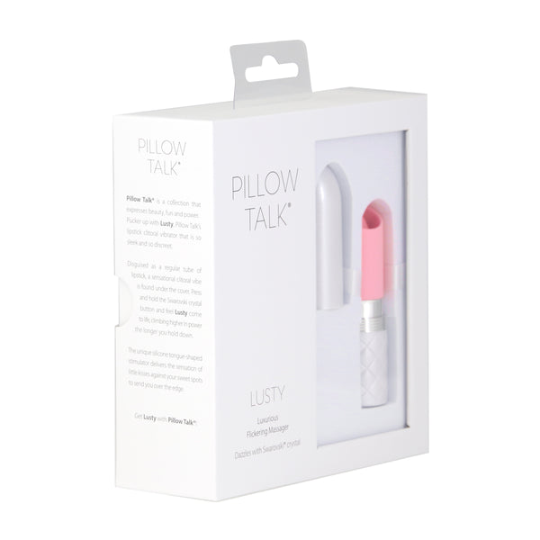 Pillow Talk Lusty Luxurious Flickering Massager - Pink - Thorn & Feather