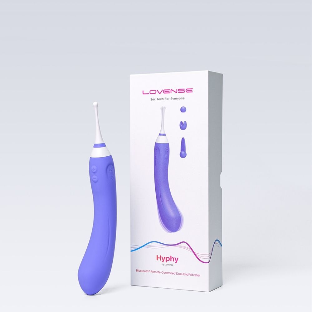 Lovense Hyphy Bluetooth Remote Controlled Dual-End Vibrator - Thorn & Feather