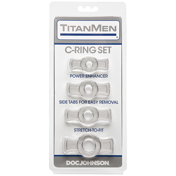 TitanMen Tools Cock Ring Set - Clear