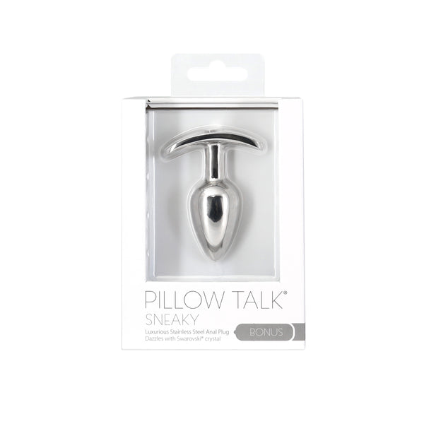 Pillow Talk Sneaky Luxurious Stainless Steel Anal Plug - Thorn & Feather