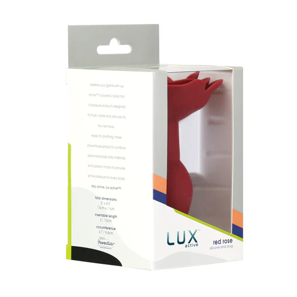 LUX active Red Rose Silicone Anal Plug