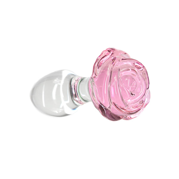 Pillow Talk Rosy Luxurious Glass Anal Plug - Thorn & Feather