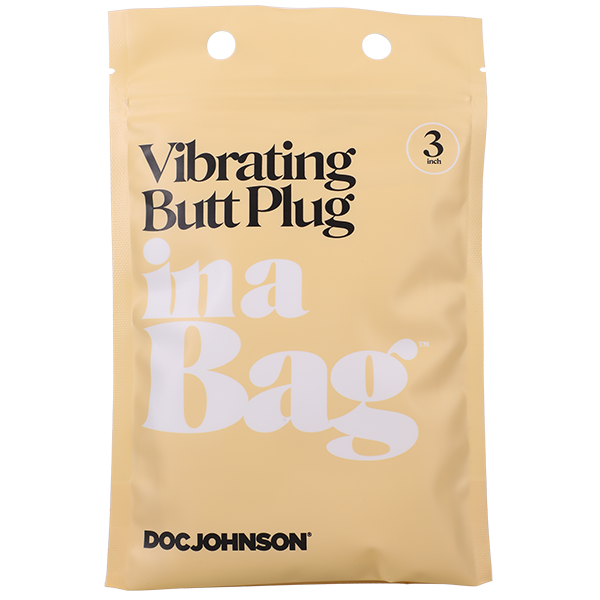 Vibrating Butt Plug In A Bag - 3 Inch - Thorn & Feather