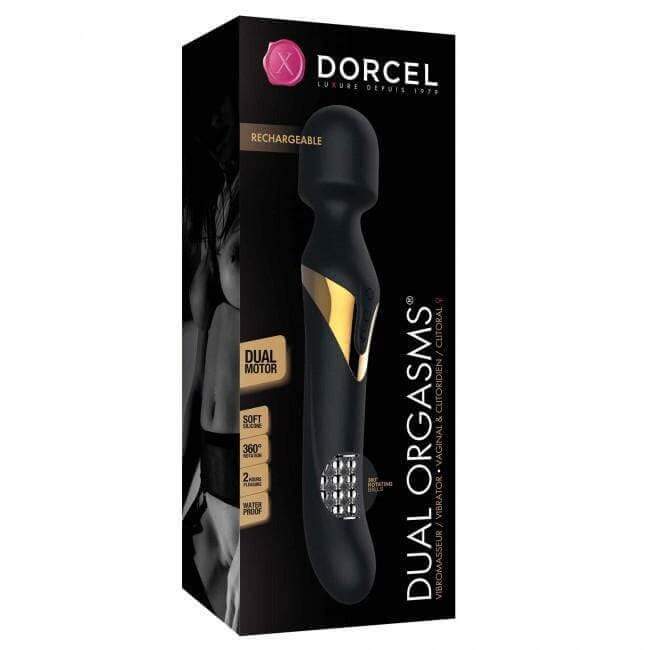 Dual Orgasms Stimulator Massager - Black & Gold - Thorn & Feather