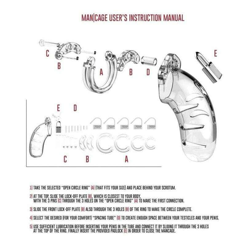 Mancage Model 3 Chastity 4.5 Inch Cock Cage - Thorn & Feather