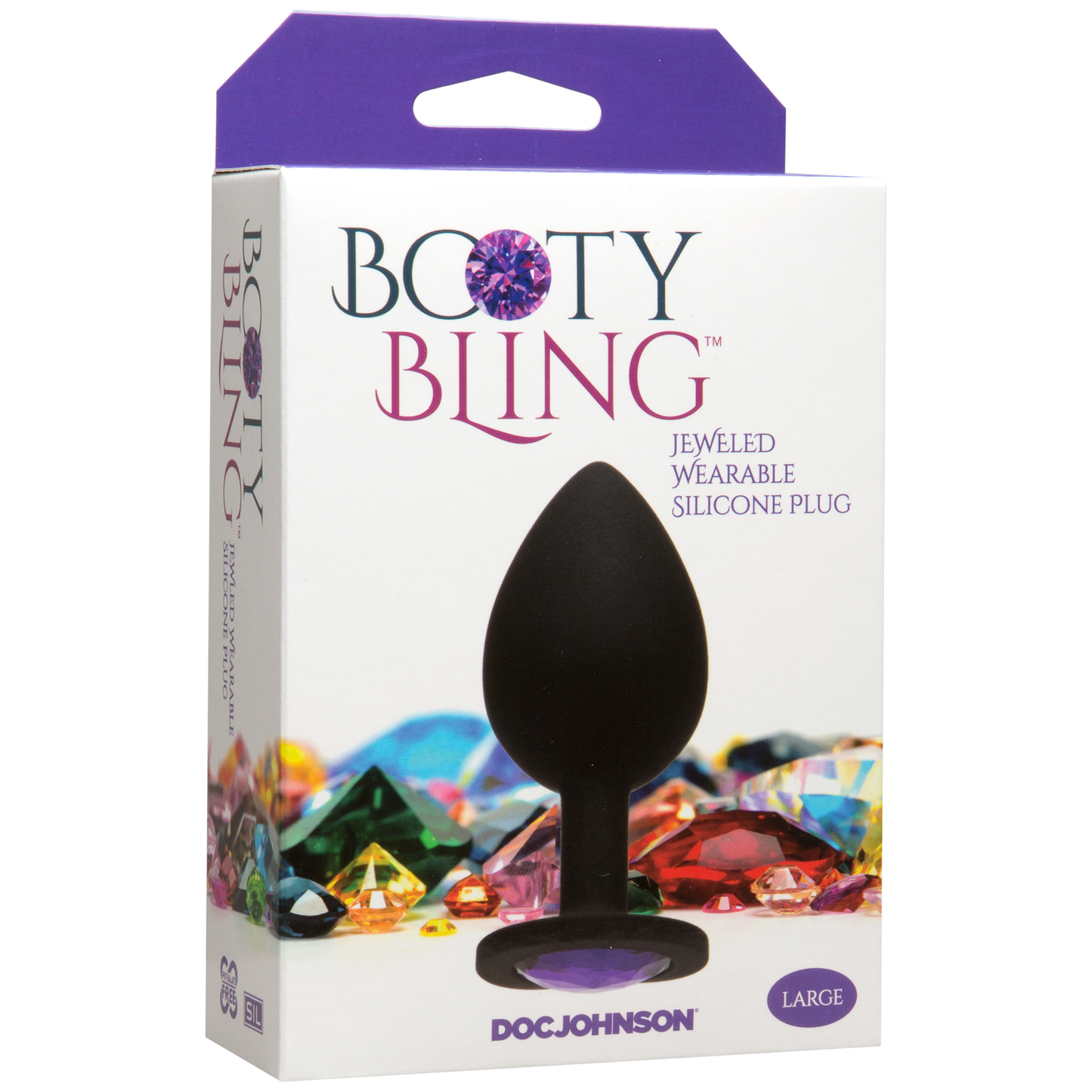 Booty Bling Plug - Purple, Large - Thorn & Feather