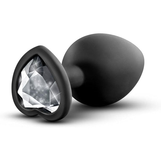 Temptasia Bling Jewel Silicone Plug - Black, Small