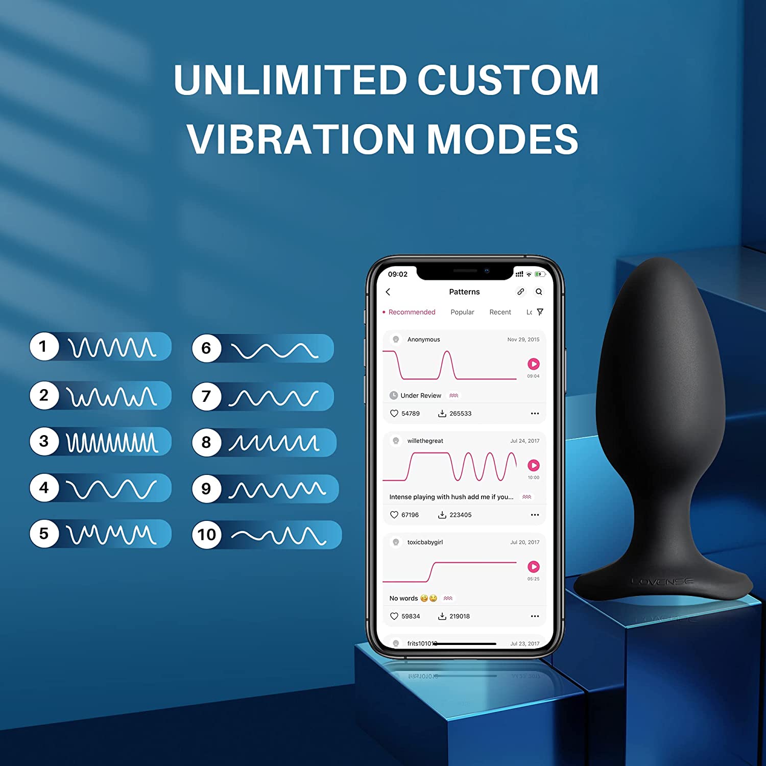 Lovense Hush 2 App-controlled Vibrating Butt Plug - 1 Inch THORN FEATHER Lovense Hush 2 App-controlled Vibrating Butt Plug - 1 Inch THORN FEATHER