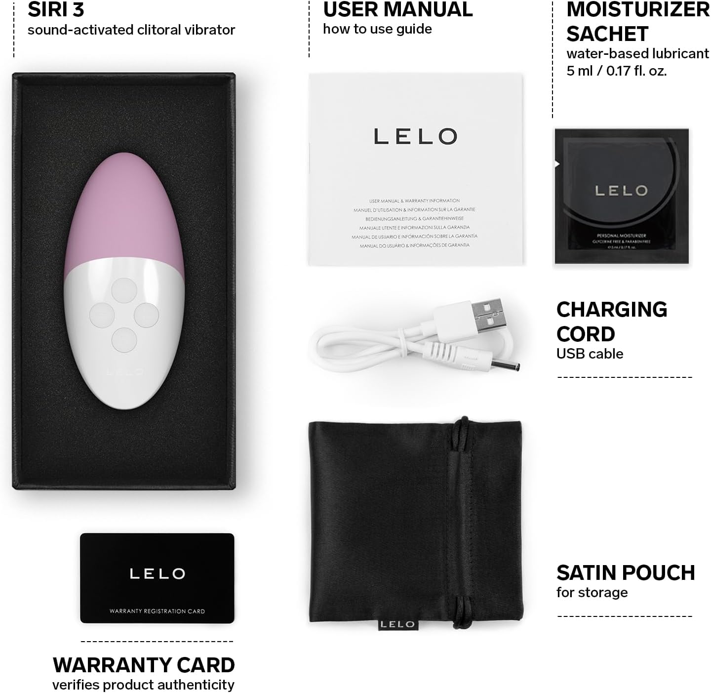 Lelo Siri 3 Sound-Activated Clitoral Vibrator