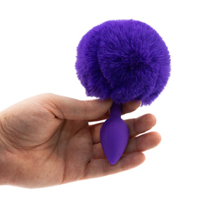 Fluffy Bunny Tail Silicone Anal Plug