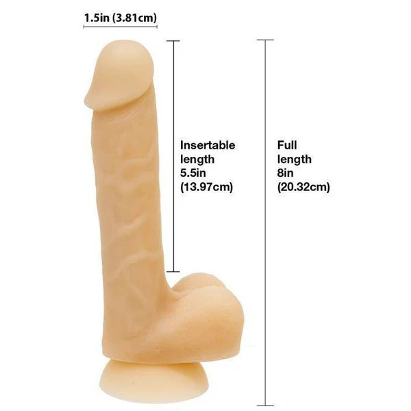 Addiction David 8" Bendable Silicone Dildo