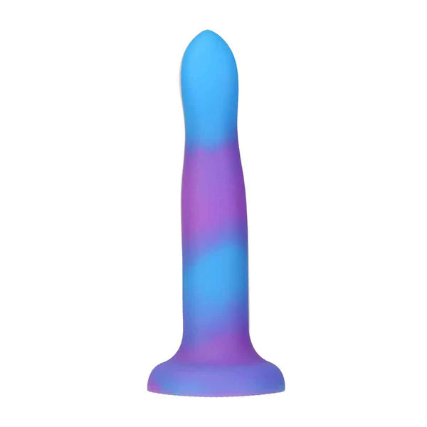 Rave by Addiction - 8" Glow in the Dark Dildo - Blue Purple