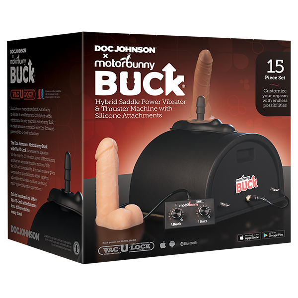 Doc Johnson X Motorbunny Buck with Vac-U-Lock - Thorn & Feather