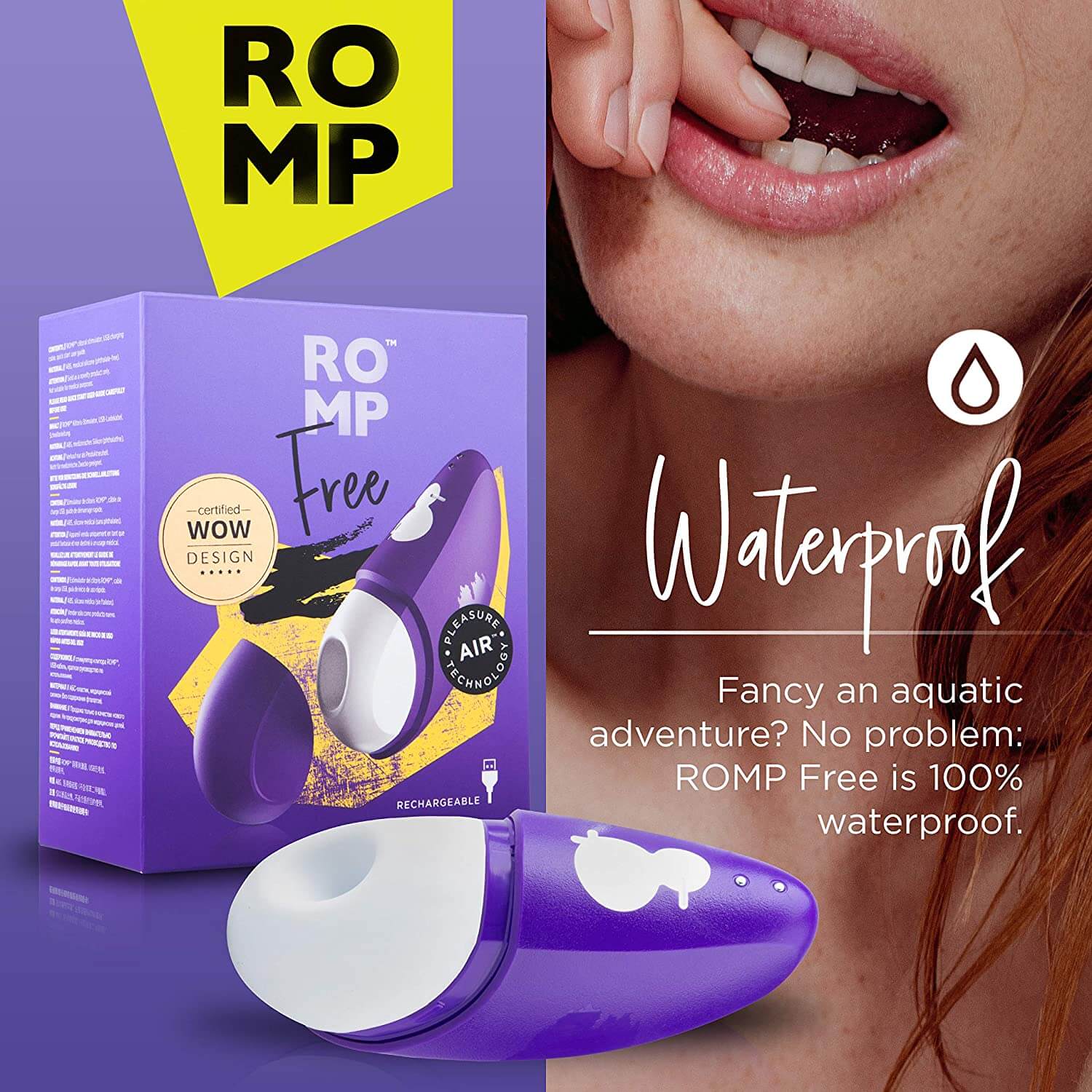 Romp Free Clitoral Stimulator - Purple - Thorn & Feather