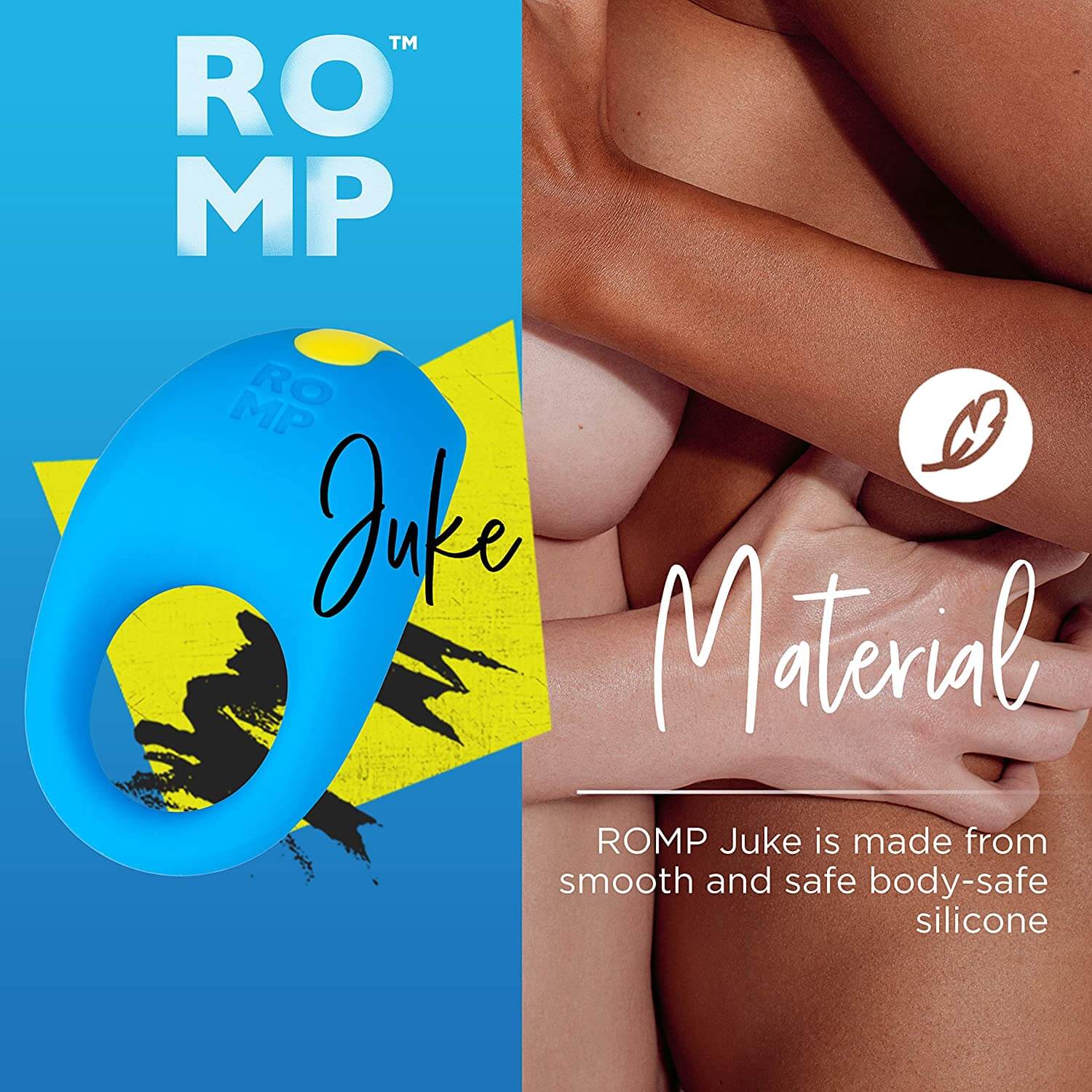 Romp Juke Vibrating Cock Ring - Blue - Thorn & Feather