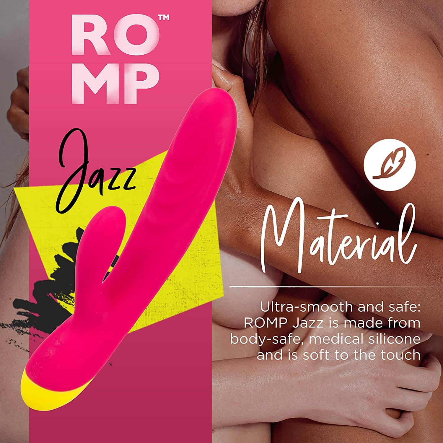 Romp Jazz Rabbit Vibrator - Fuchsia - Thorn & Feather