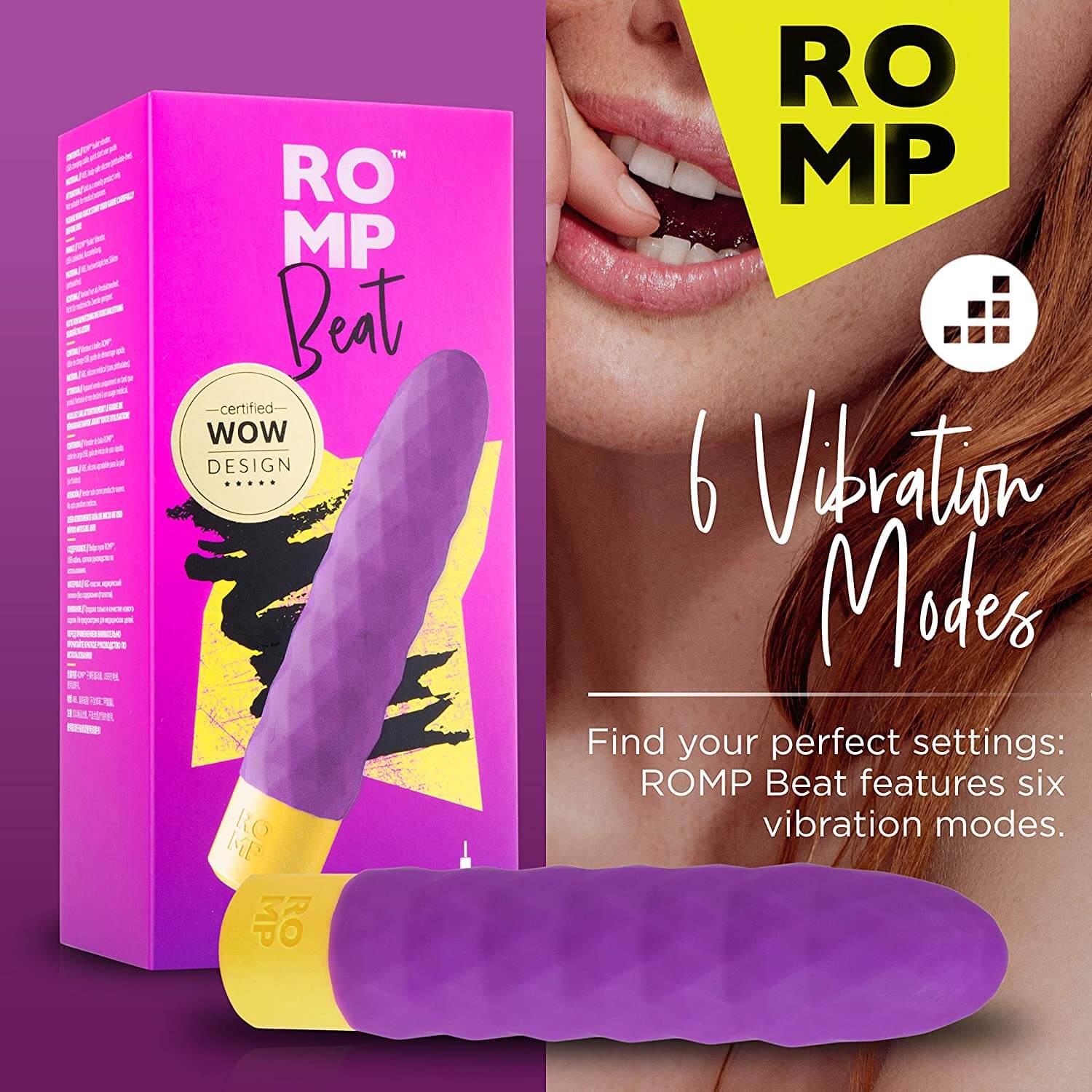 Romp Beat Bullet Vibrator - Purple - Thorn & Feather