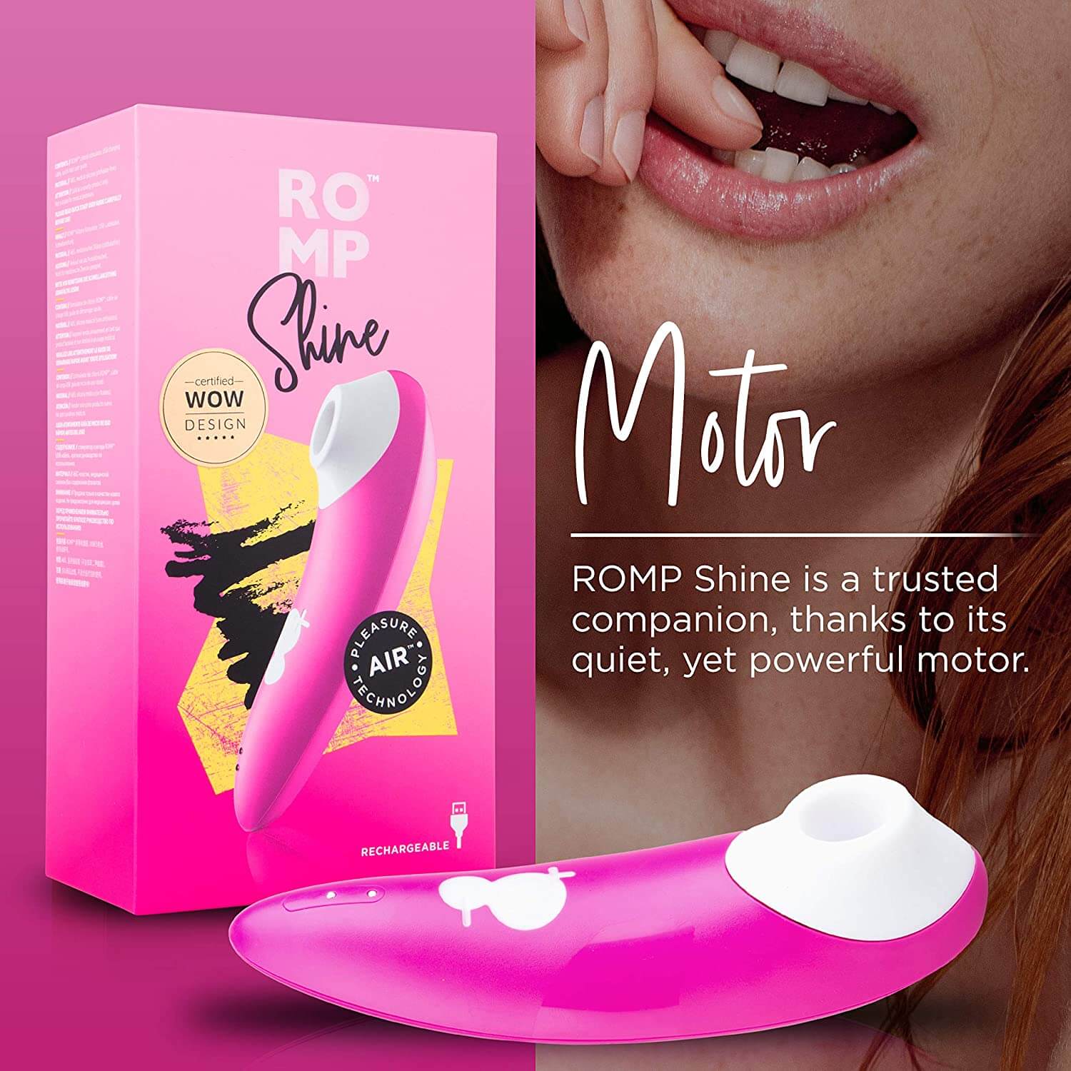 Romp Shine Clitoral Stimulator - Fuchsia-T&F 3YRS Anniversary Sale - Thorn & Feather