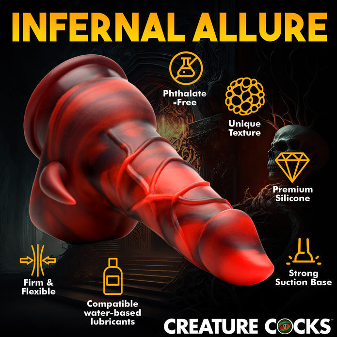 Horny Devil Demon Silicone Creature Dildo - Thorn & Feather