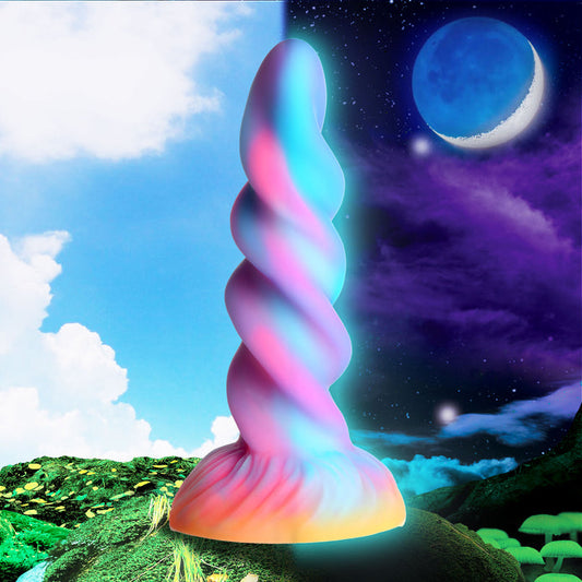 Moon Rider Glow-in-the-Dark Unicorn Silicone Creature Dildo - Thorn & Feather