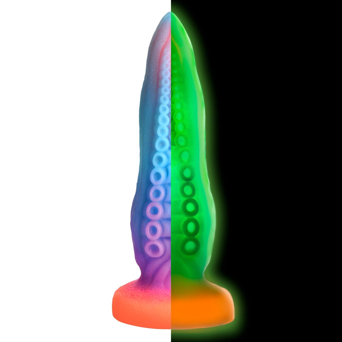 Tenta-Cock Glow-in-the-Dark Silicone Creature Dildo - Thorn & Feather