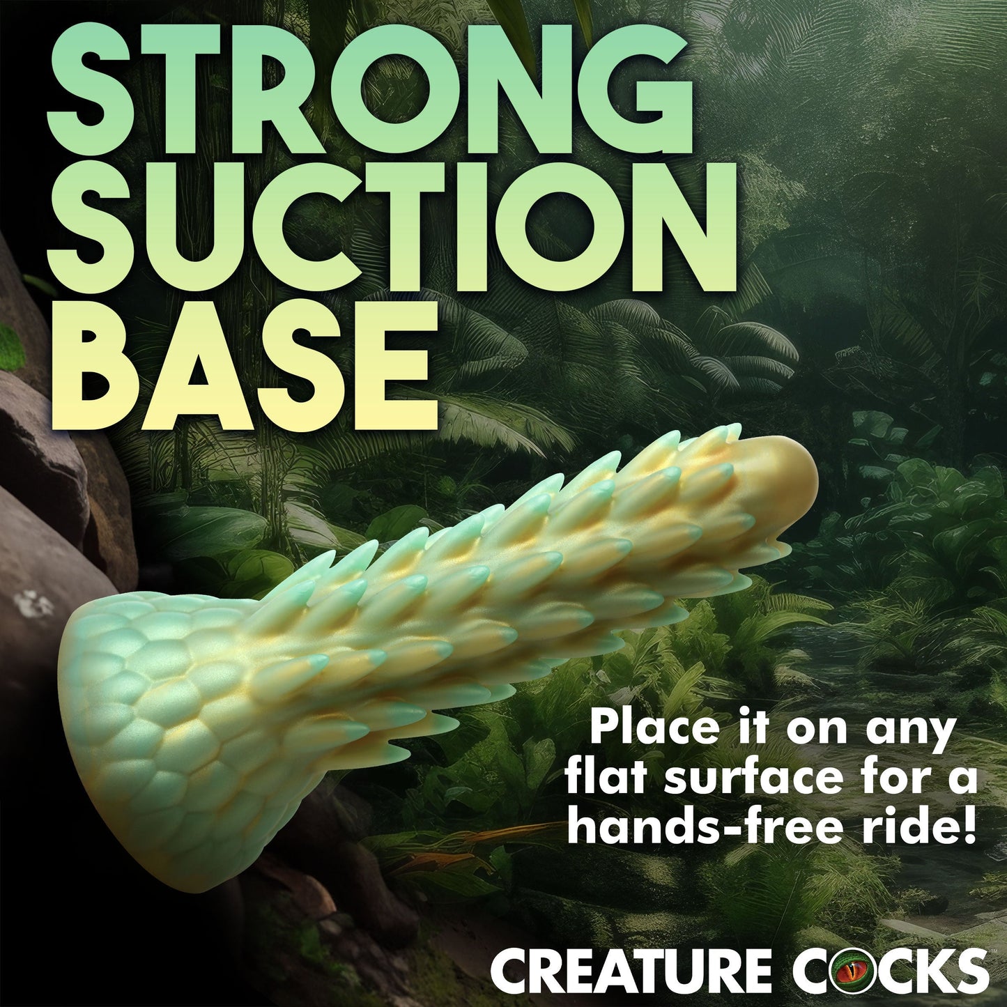 Stegosaurus Spiky Reptile Silicone Creature Dildo - Thorn & Feather