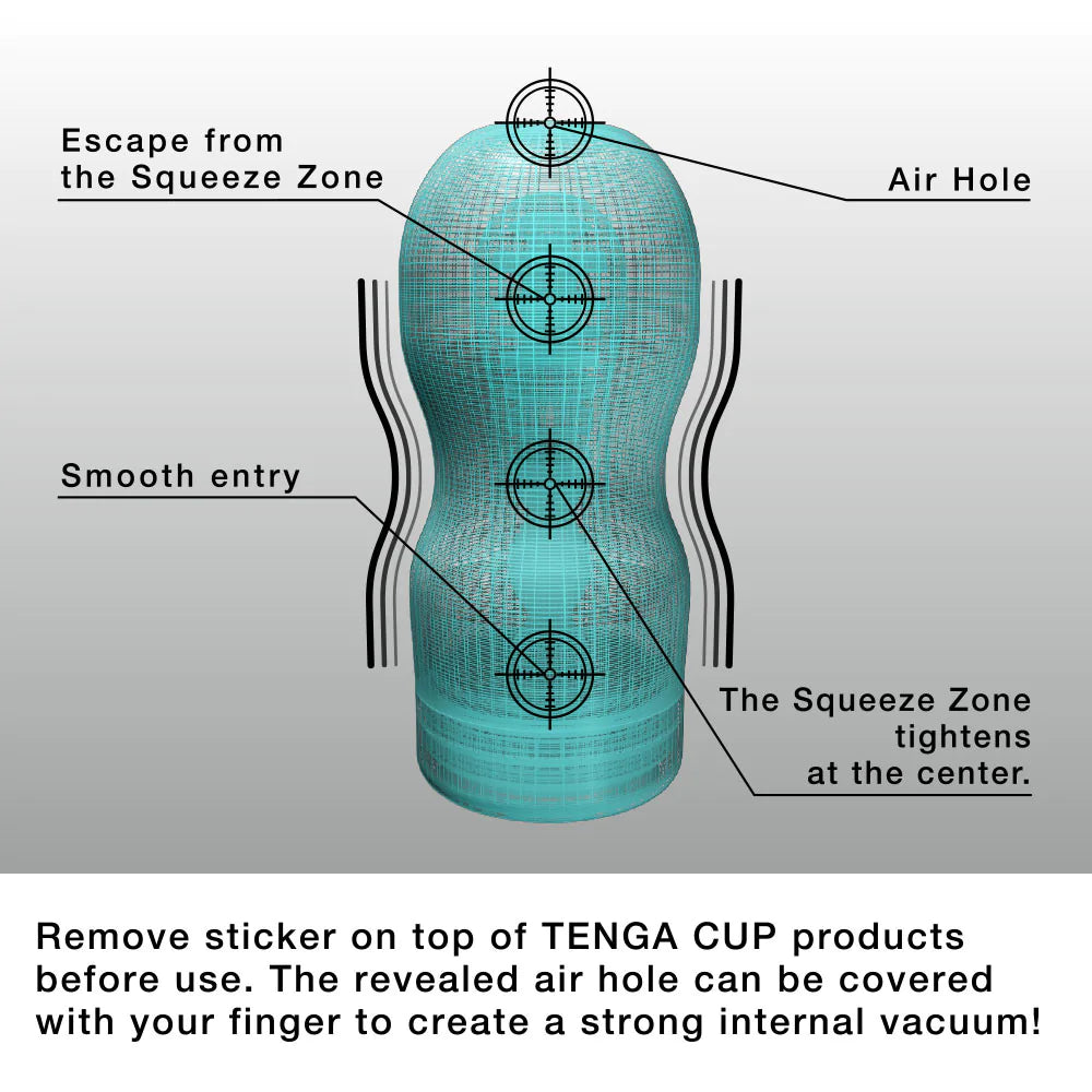 Tenga Original Vacuum Cup - Extra COOL Edition - Thorn & Feather