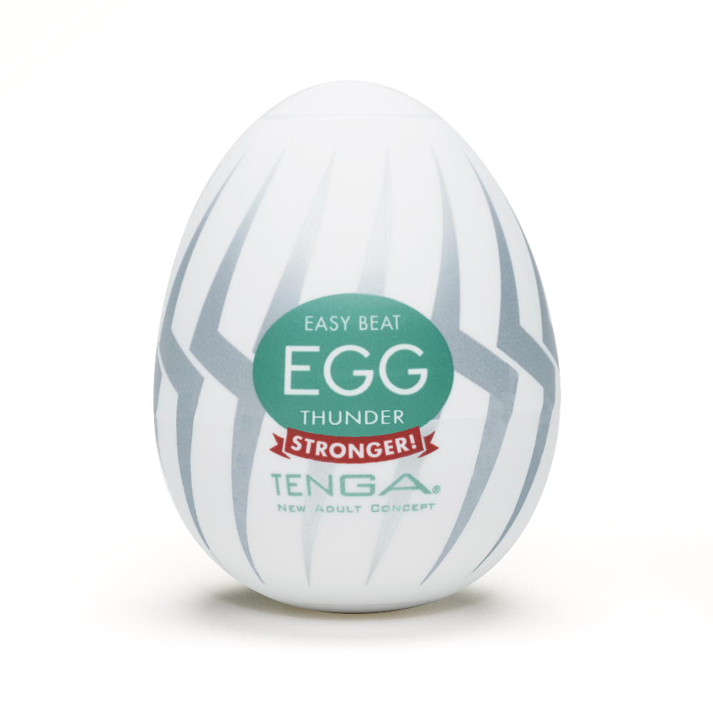 Tenga EGG Strong Thunder Masturbator - Thorn & Feather