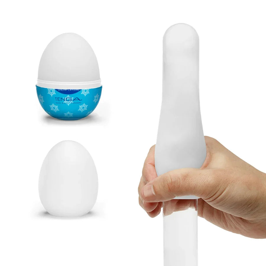 Tenga EGG Snow Crystal Masturbator - Thorn & Feather