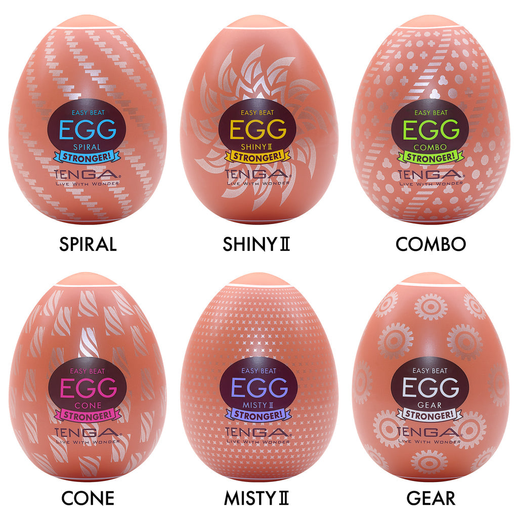 Tenga Egg Hard Boiled II Masturbator - 6 Pack