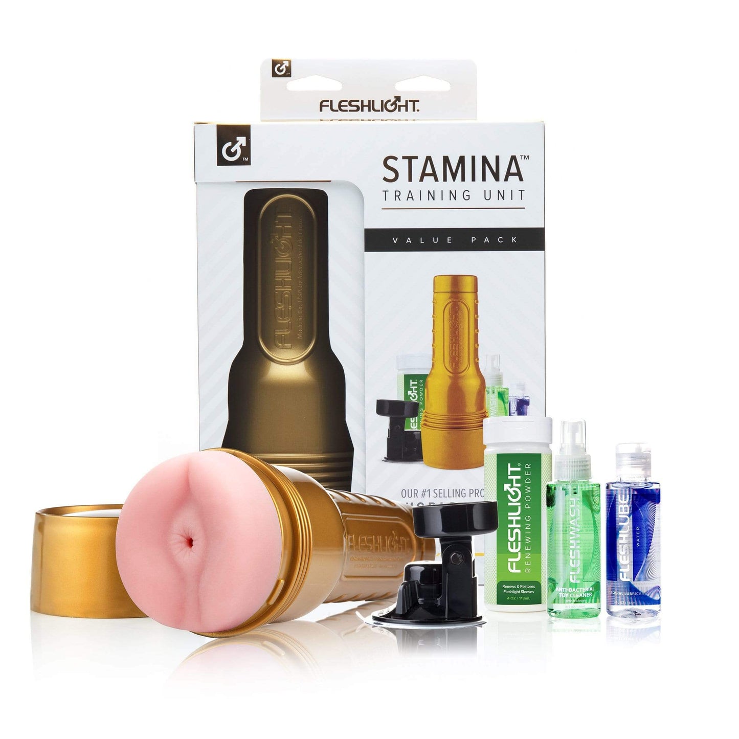 Fleshlight Pink Butt Stamina Training Unit Masturbator Value Pack-T&F 3YRS Anniversary Sale - Thorn & Feather