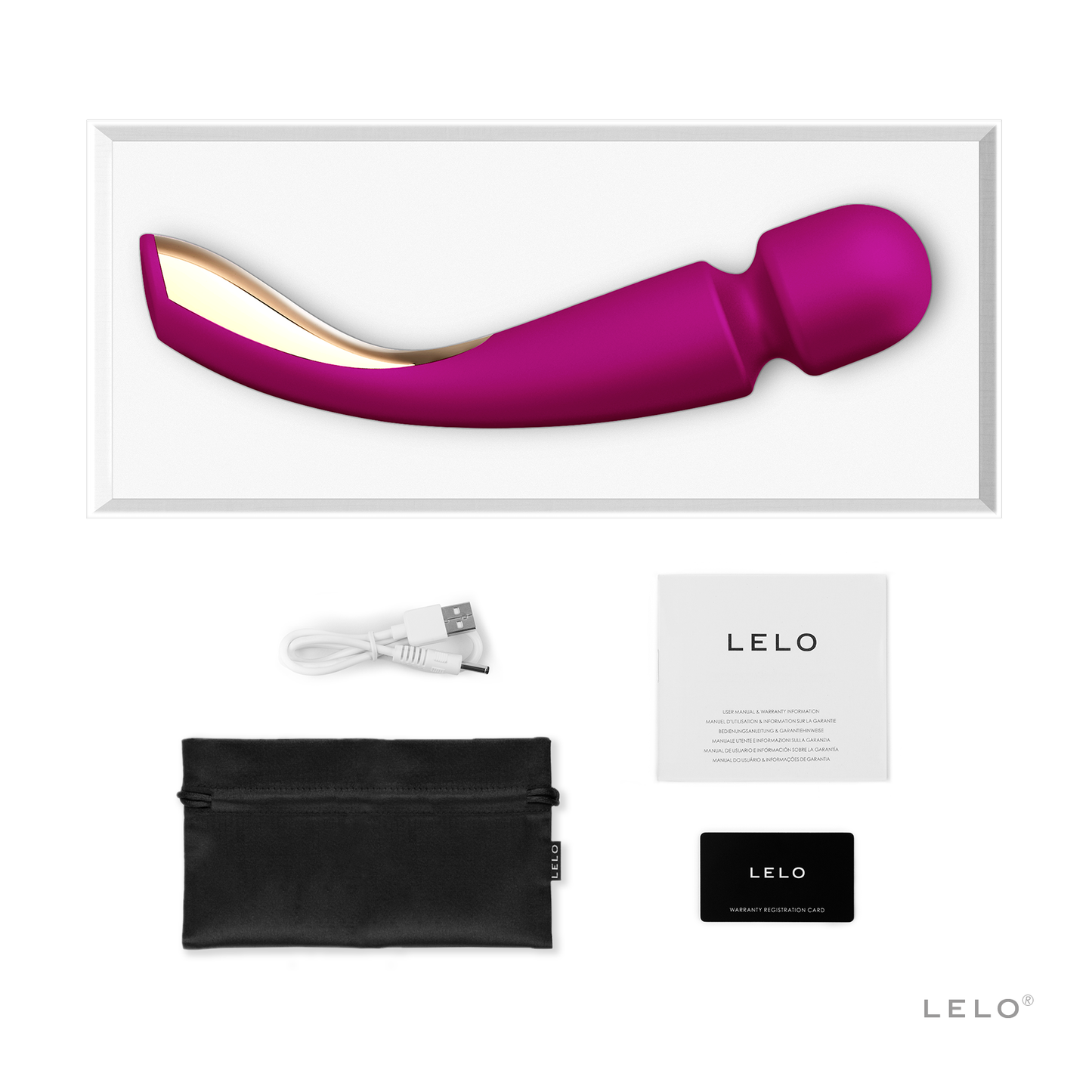 Lelo Smart Wand 2 Massager - Large - Thorn & Feather