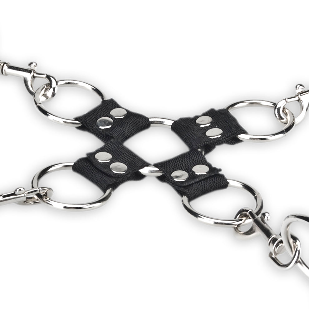 Lux Fetish 5 Piece Hogtie Bondage Set - Black