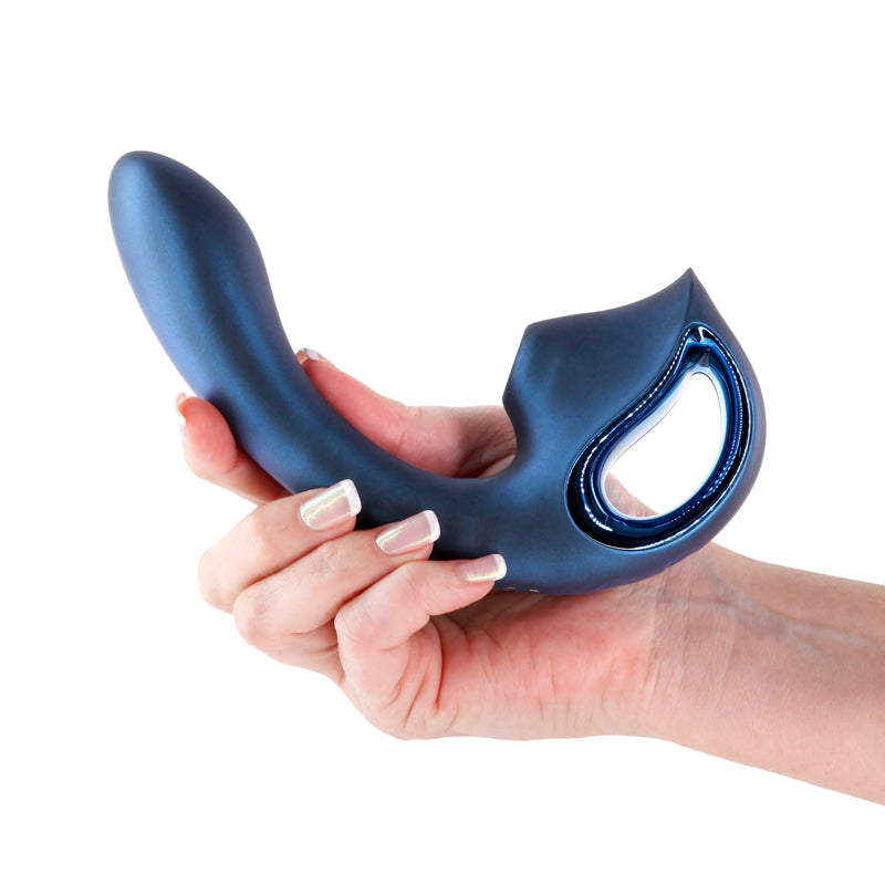 Seduction Kaia Dual Vibrator - Metallic Blue