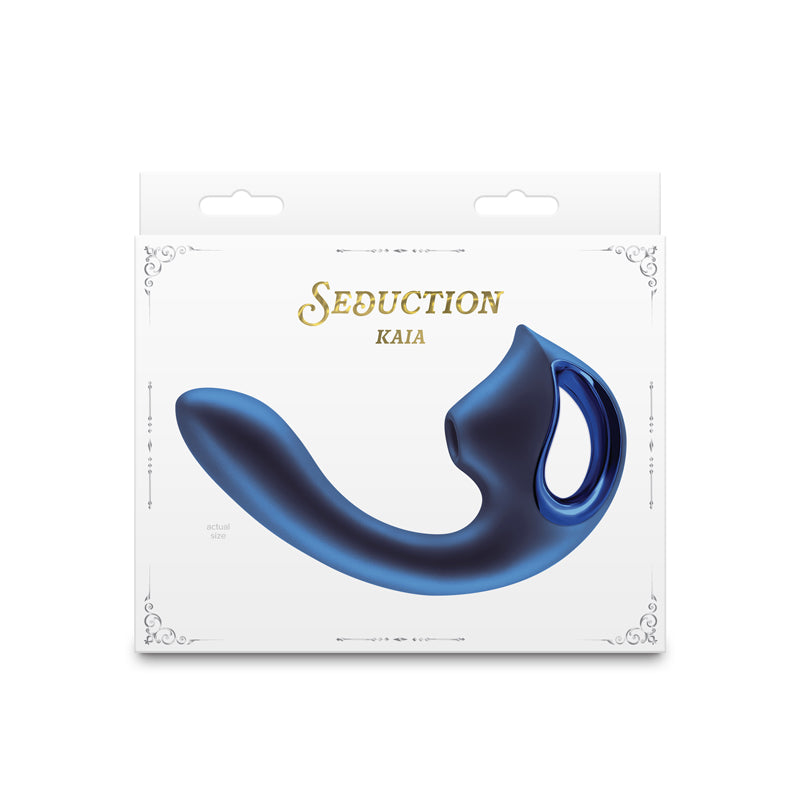 Seduction Kaia Dual Vibrator - Metallic Blue