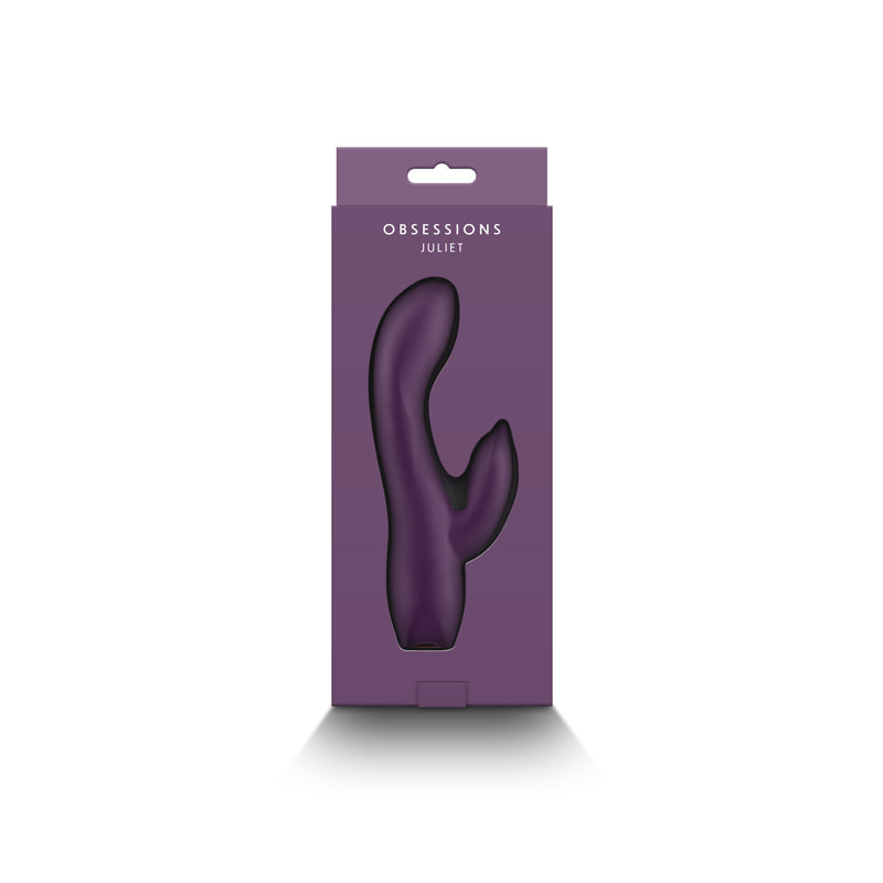 Obsession Juilet Rabbit Vibrator - Dark Purple - Thorn & Feather