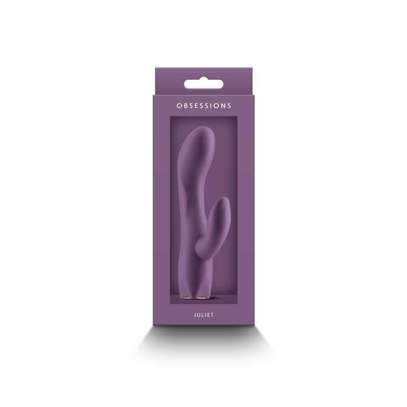 Obsession Juilet Rabbit Vibrator - Dark Purple - Thorn & Feather